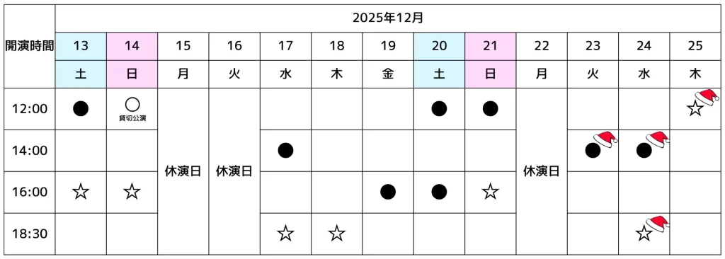 『ブロードウェイ クリスマス・ワンダーランド2025』